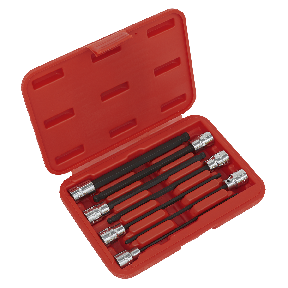 Premier Ball-End Hex Socket Bit Set 3/8"Sq Drive 7pc