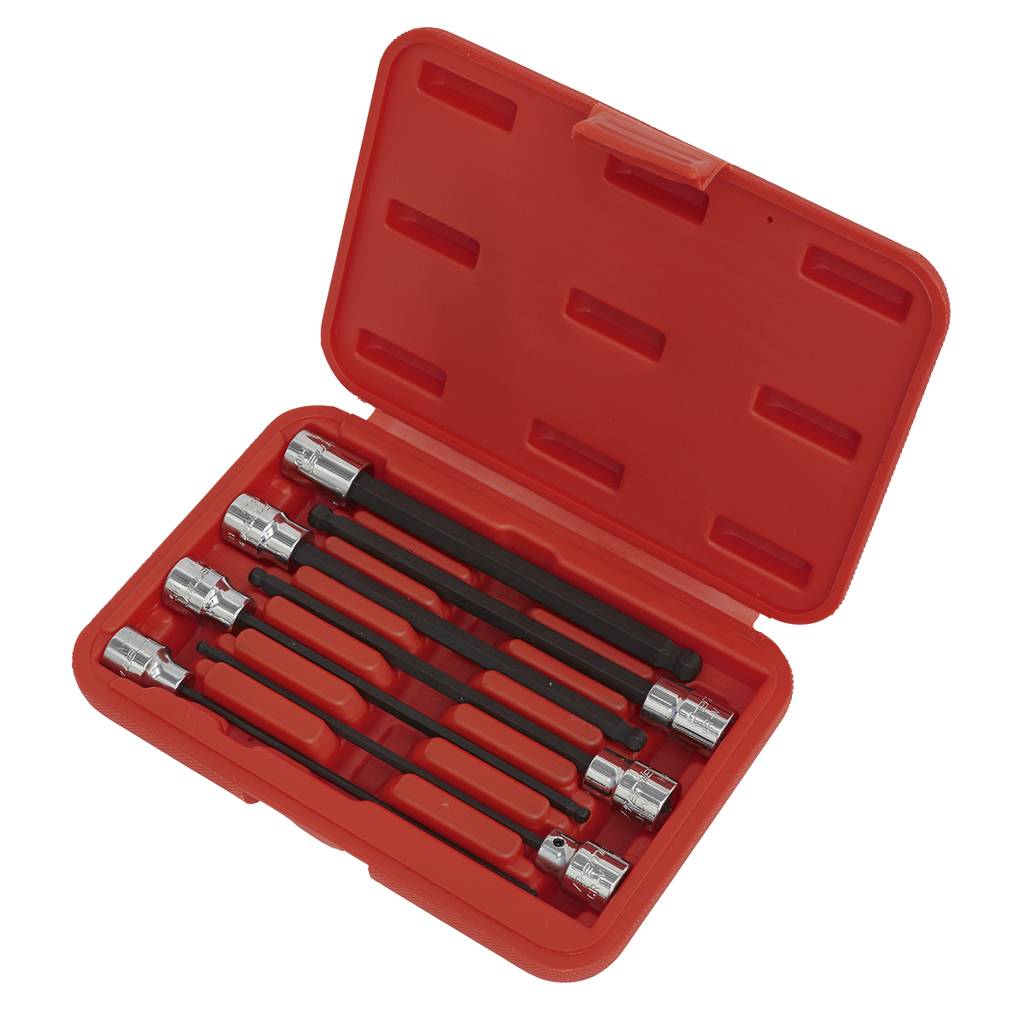 Premier Ball-End Hex Socket Bit Set 3/8"Sq Drive 7pc