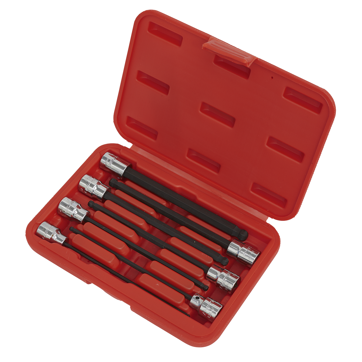 Premier Ball-End Hex Socket Bit Set 3/8"Sq Drive 7pc