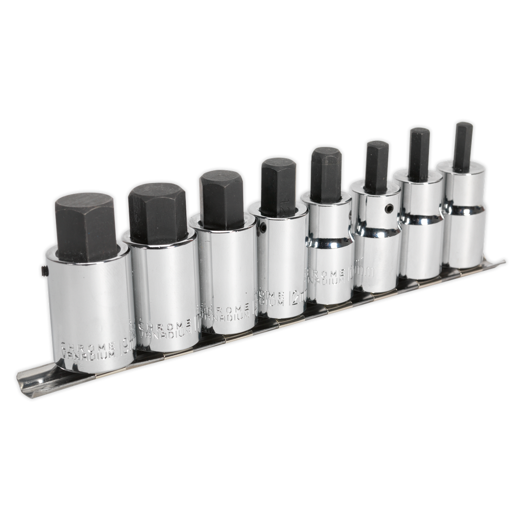 Premier Hex Socket Bit Set 1/2"Sq Drive 8pc