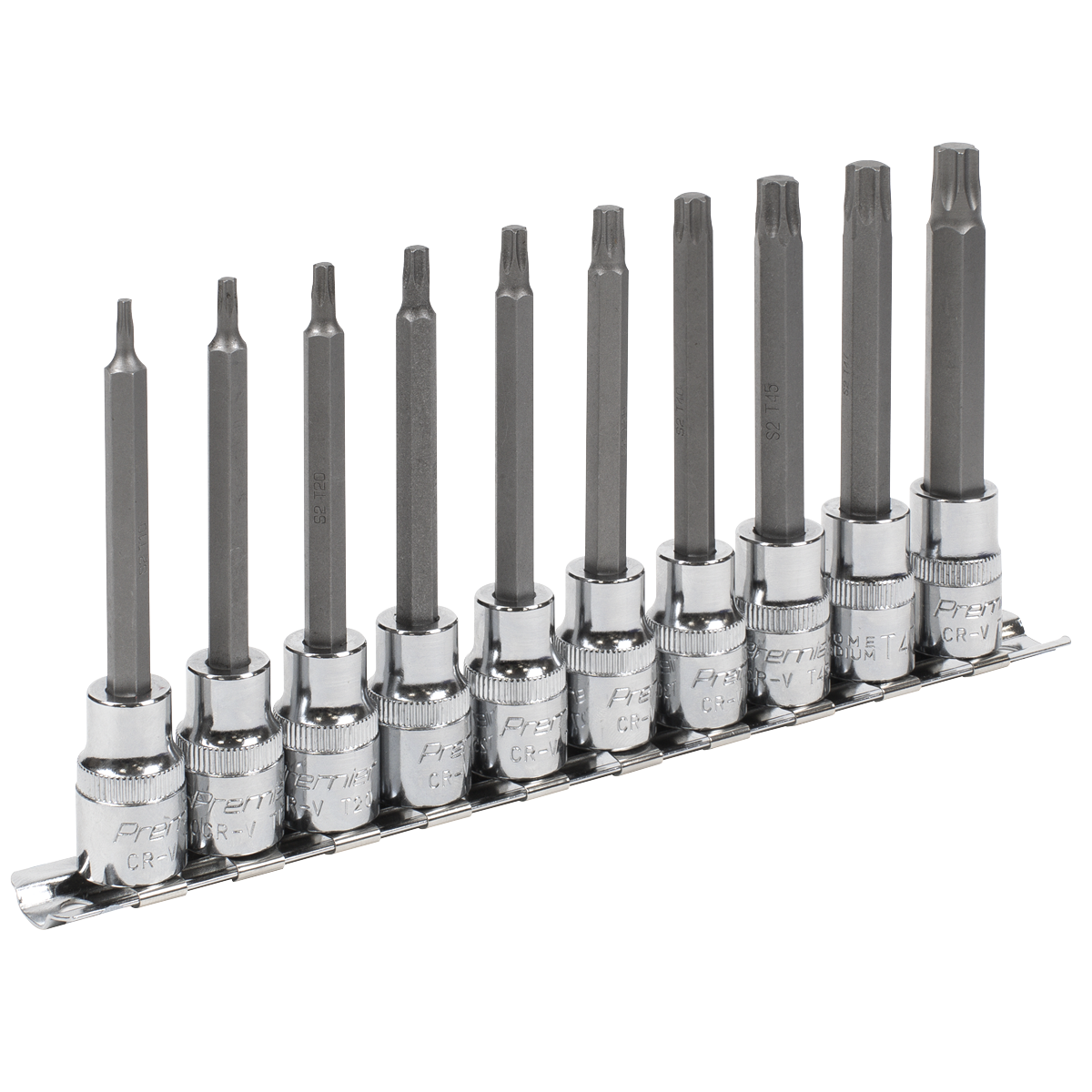 Premier TRX-Star* Socket Bit Set 3/8"Sq Drive 95mm 10pc