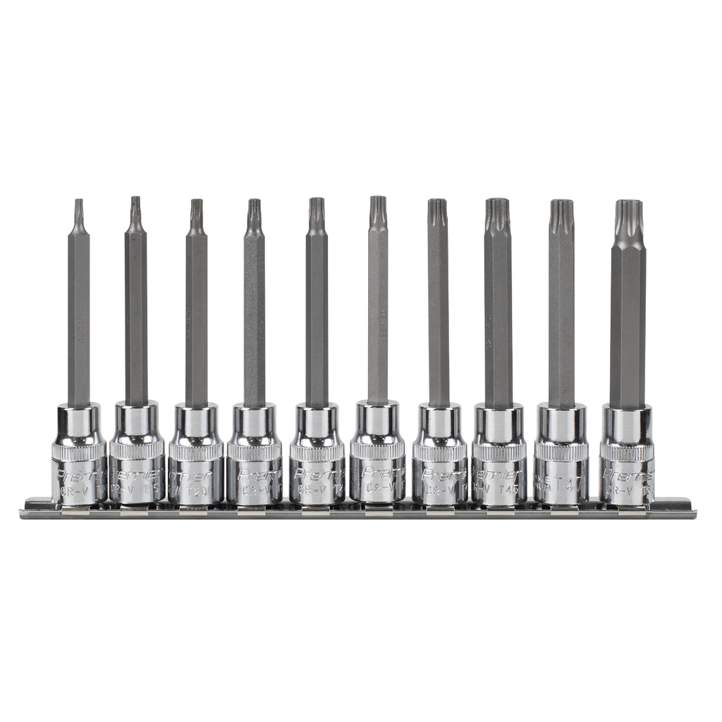 Premier TRX-Star* Socket Bit Set 3/8"Sq Drive 95mm 10pc