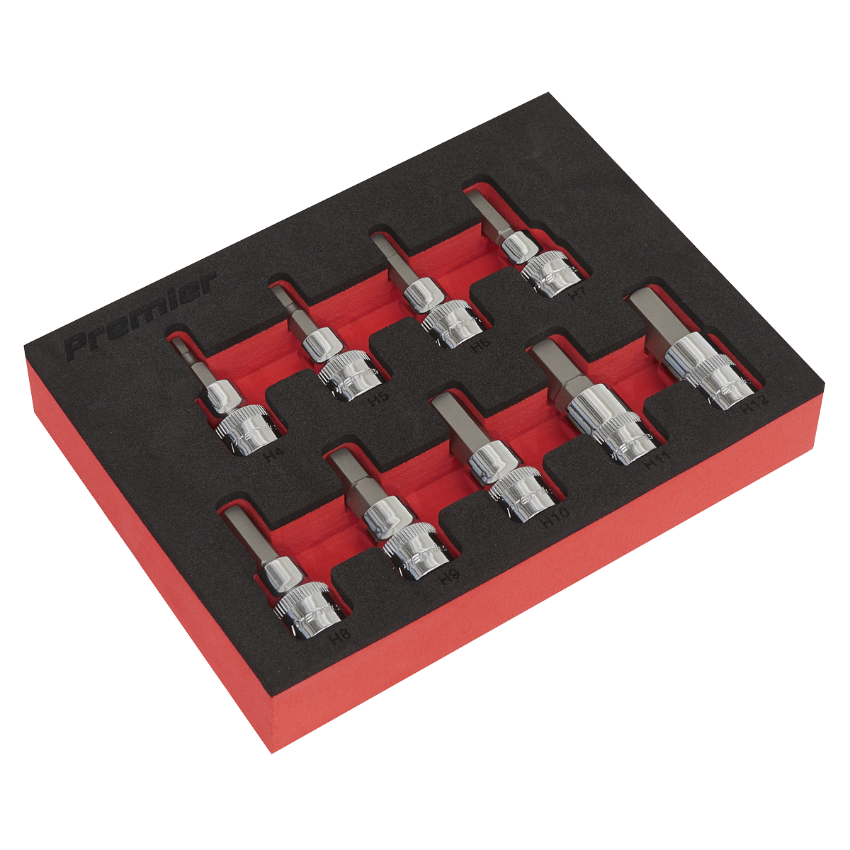 Premier Hex Socket Bit Set 3/8"Sq Drive 9pc