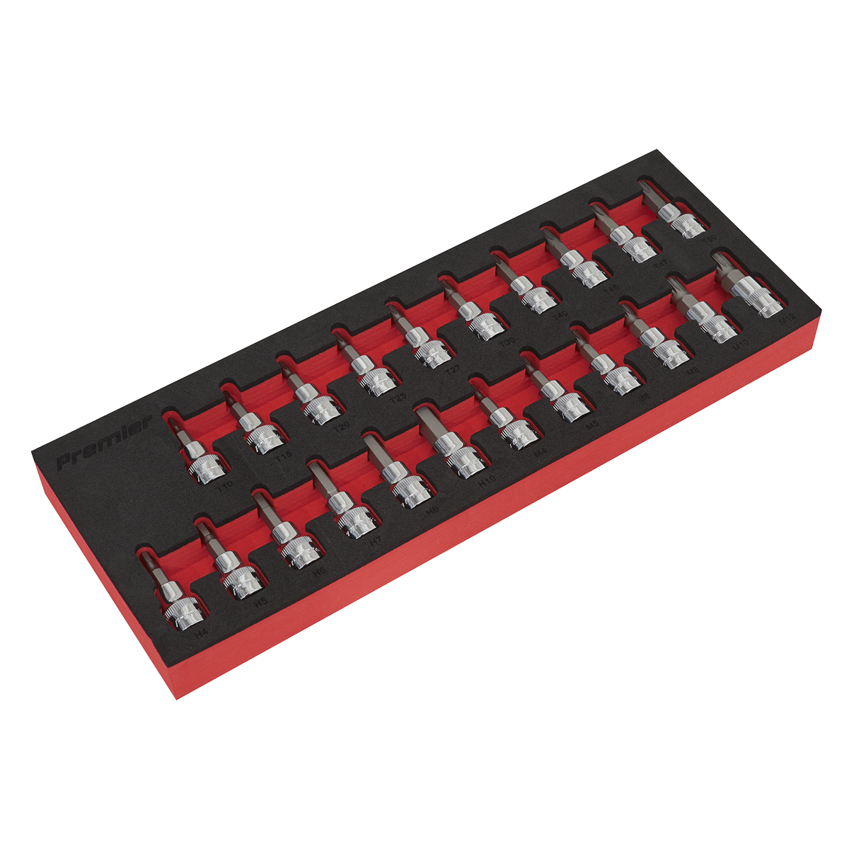 Premier TRX-Star*/Hex/Spline Socket Bit Set 3/8"Sq Drive 22pc