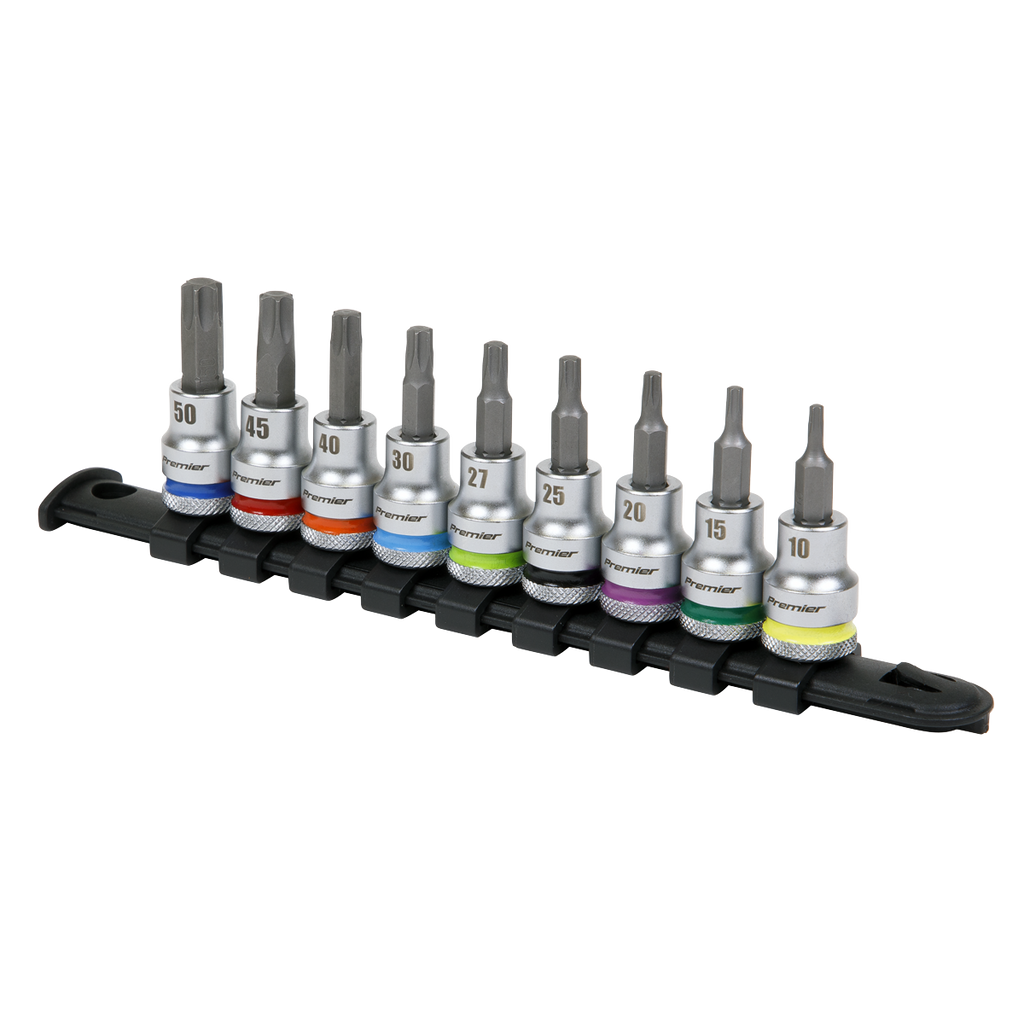 Premier Platinum TRX-Star* Socket Bit Set 3/8"Sq Drive 9pc