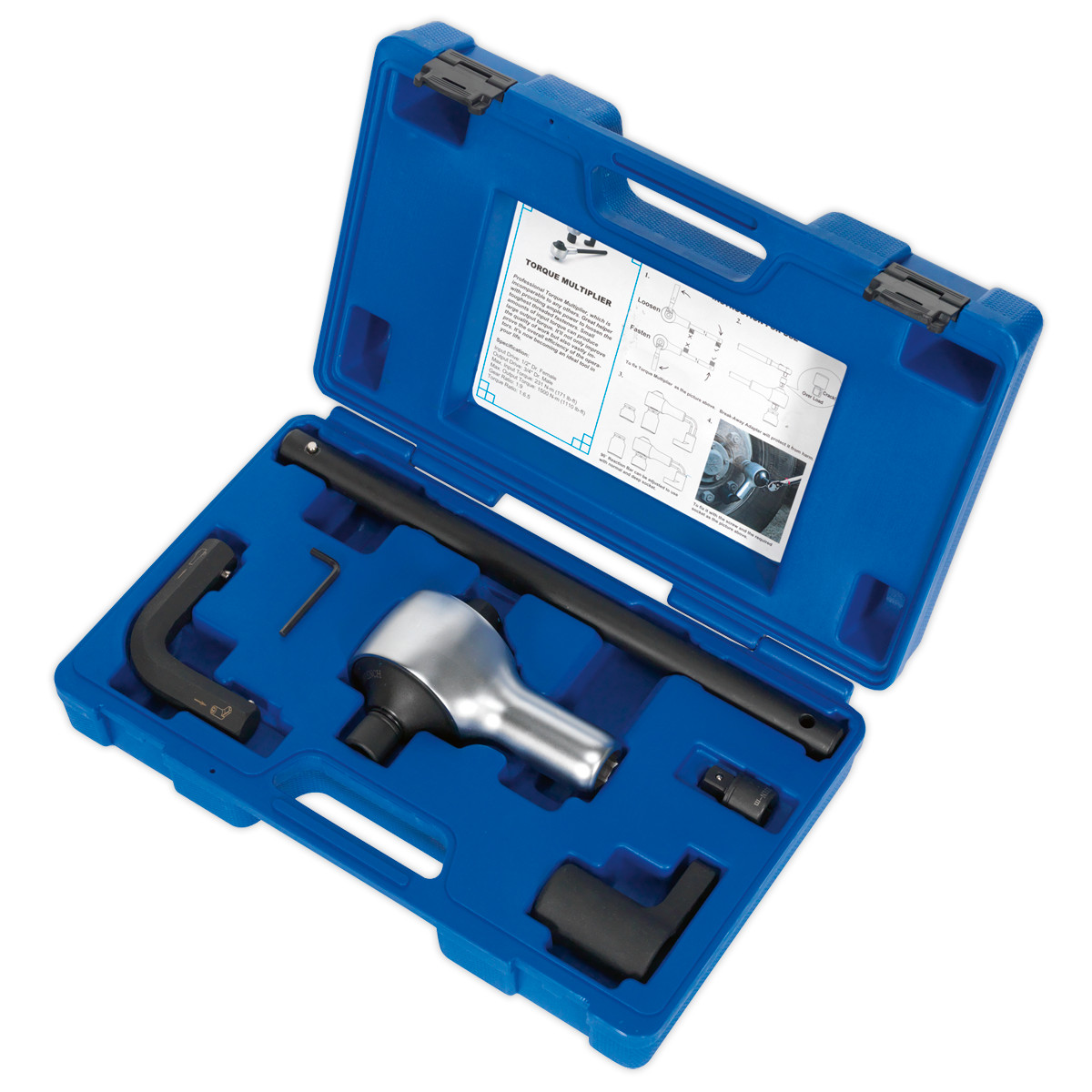 Premier Torque Multiplier Set 1/2"-3/4"Sq Drive 7pc