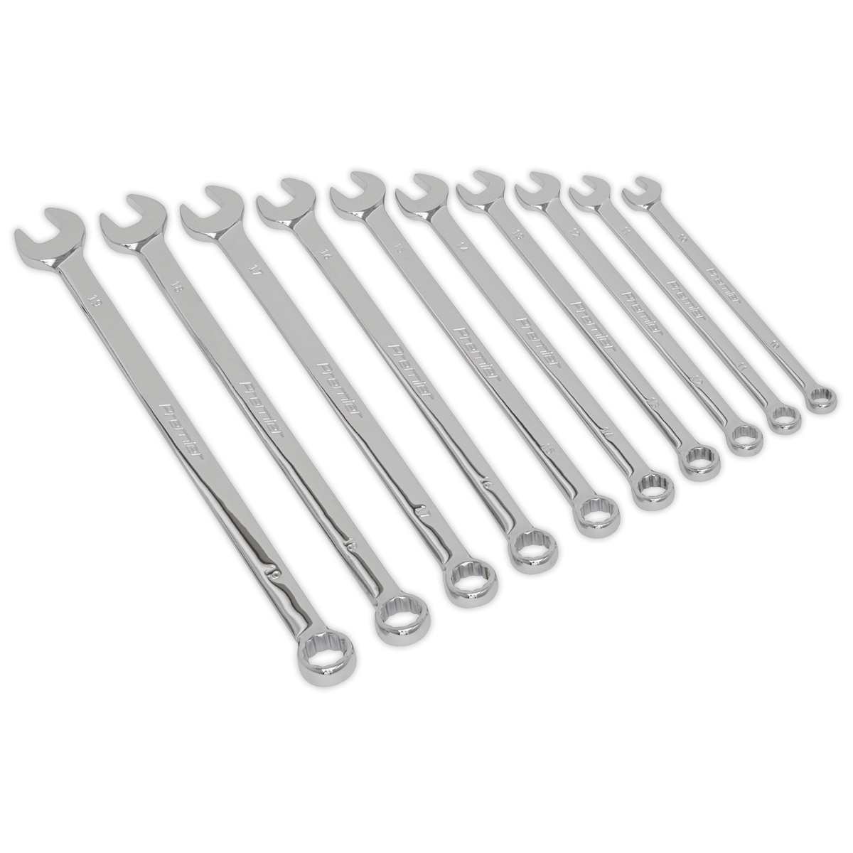 Premier Extra-Long Combination Spanner Set 10pc