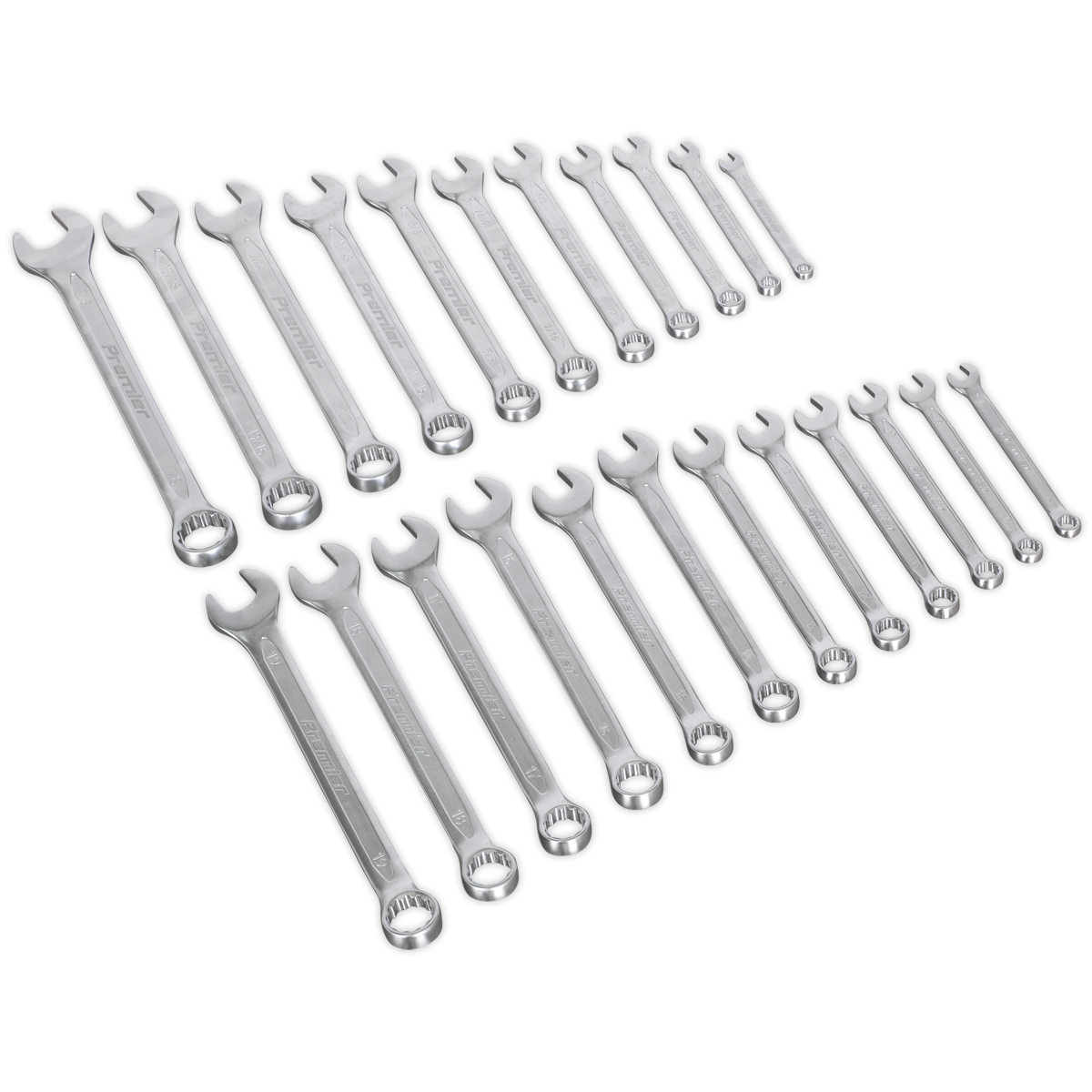 Premier Metric/Imperial Combination Spanner Set 23pc