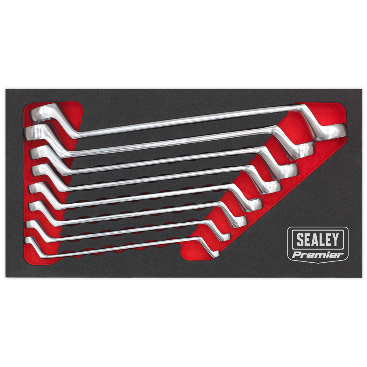 Premier Offset Double End Ring Spanner Set 8pc