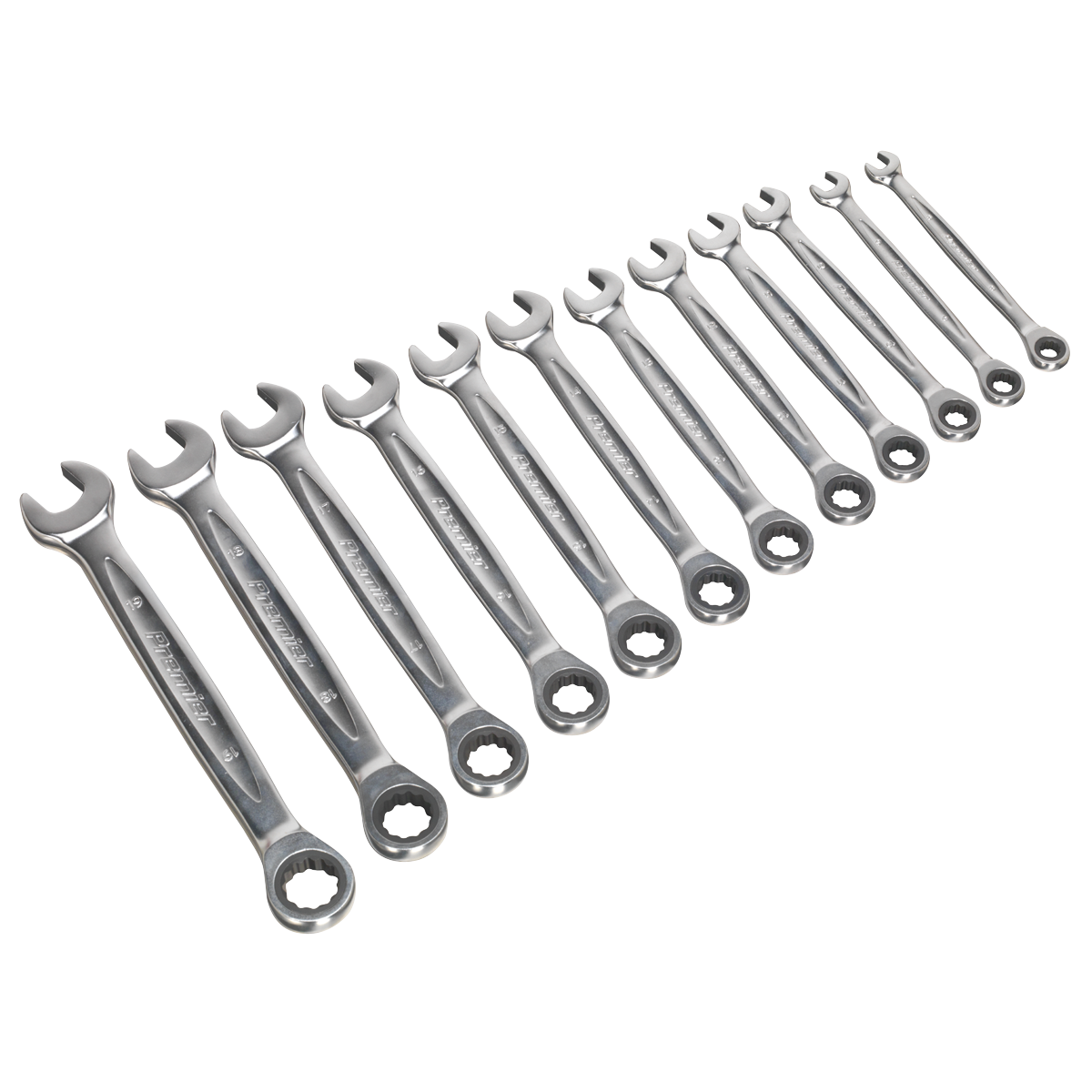 Premier Platinum Combination Ratchet Spanner Set 12pc