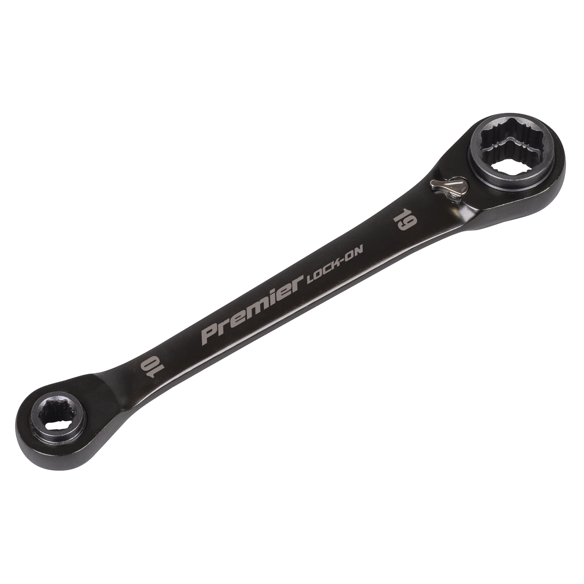 Premier Black 4-in-1 Reversible Lock-On™ Ratchet Ring Spanne