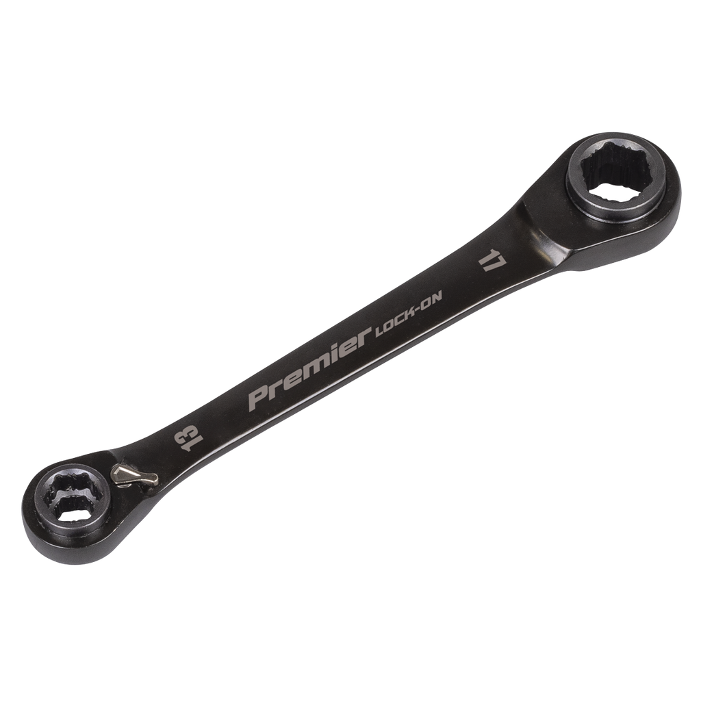 Premier Black 4-in-1 Reversible Lock-On™ Ratchet Ring Spanne