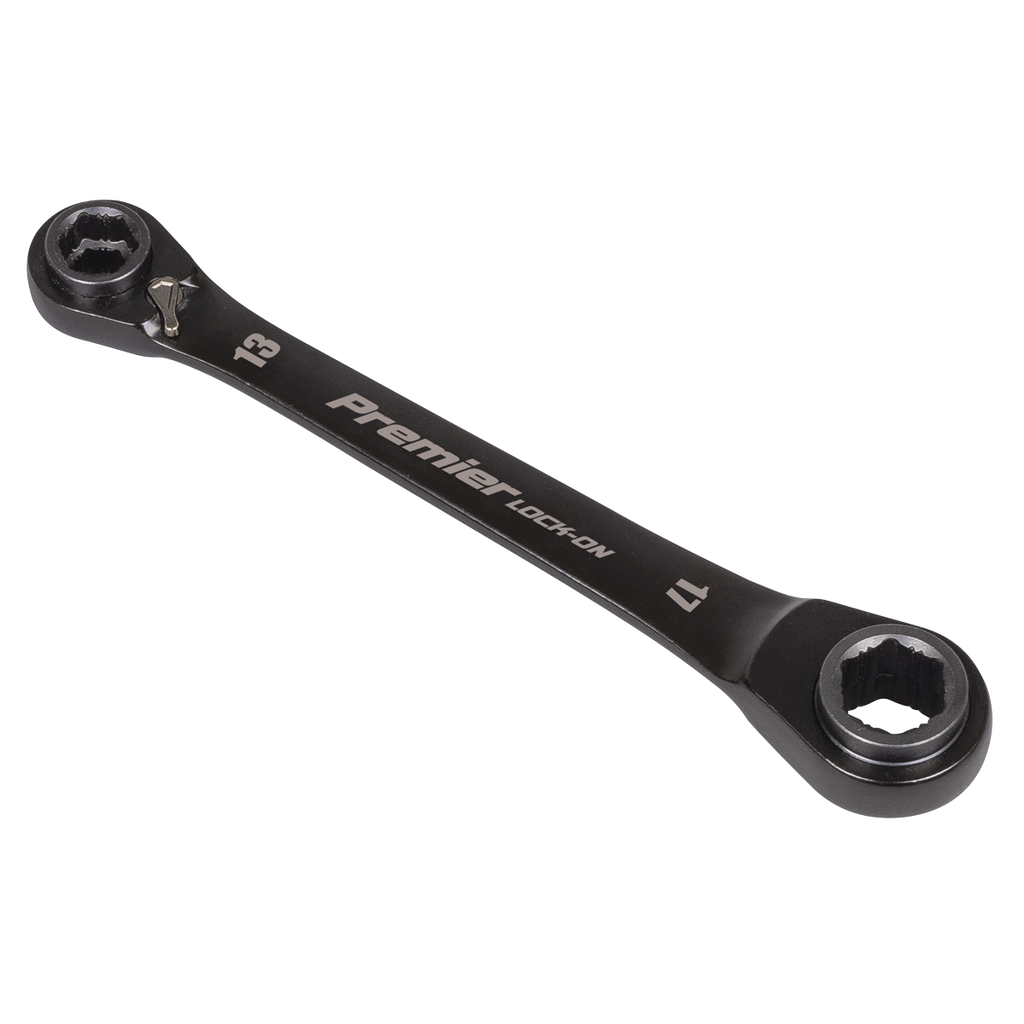 Premier Black 4-in-1 Reversible Lock-On™ Ratchet Ring Spanne