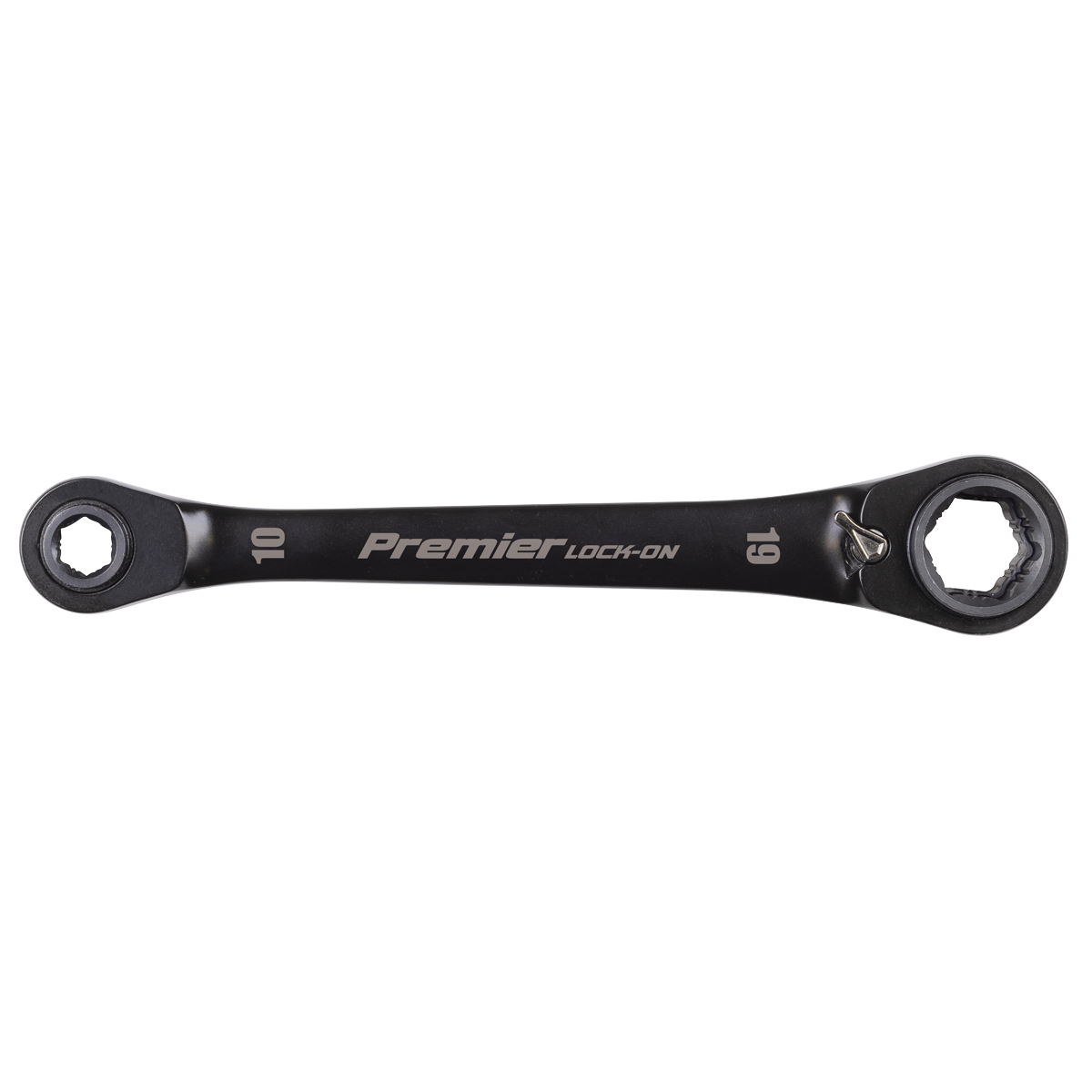 Premier Black 4-in-1 Reversible Lock-On™ Ratchet Ring Spanne