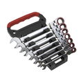 Premier Platinum Flexi-Head Ratchet Combination Spanner Set