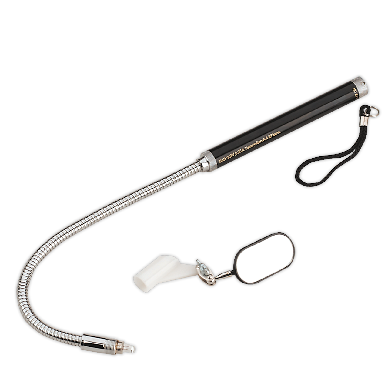 Sealey AK650 Flexible Inspection Mirror with Light 50mm x 25mm
