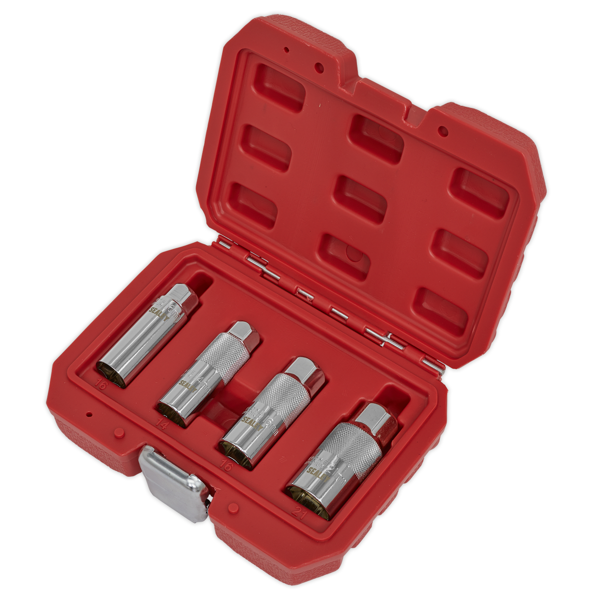Magnetic Spark Plug Socket Set 3/8"Sq Drive 4pc