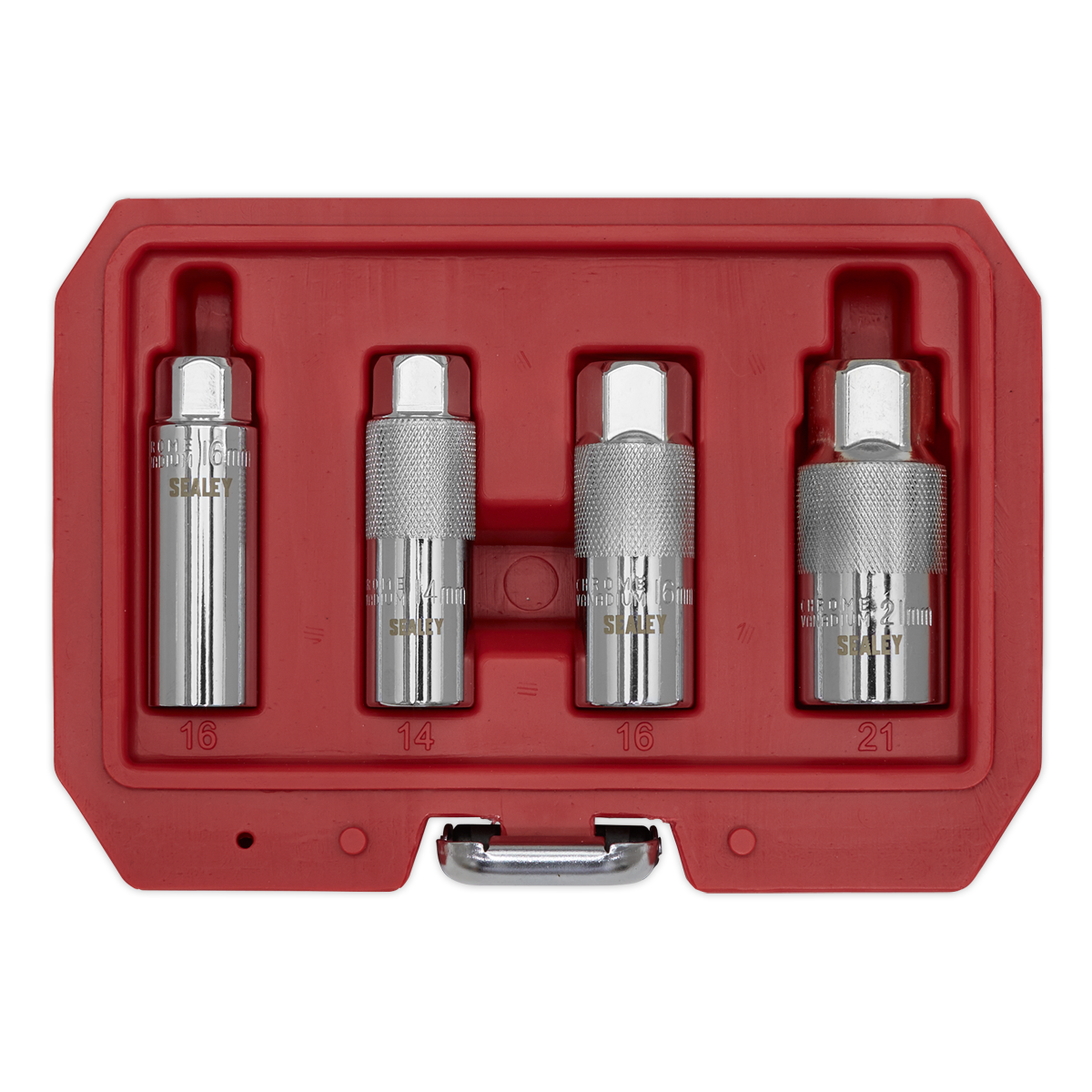 Magnetic Spark Plug Socket Set 3/8"Sq Drive 4pc