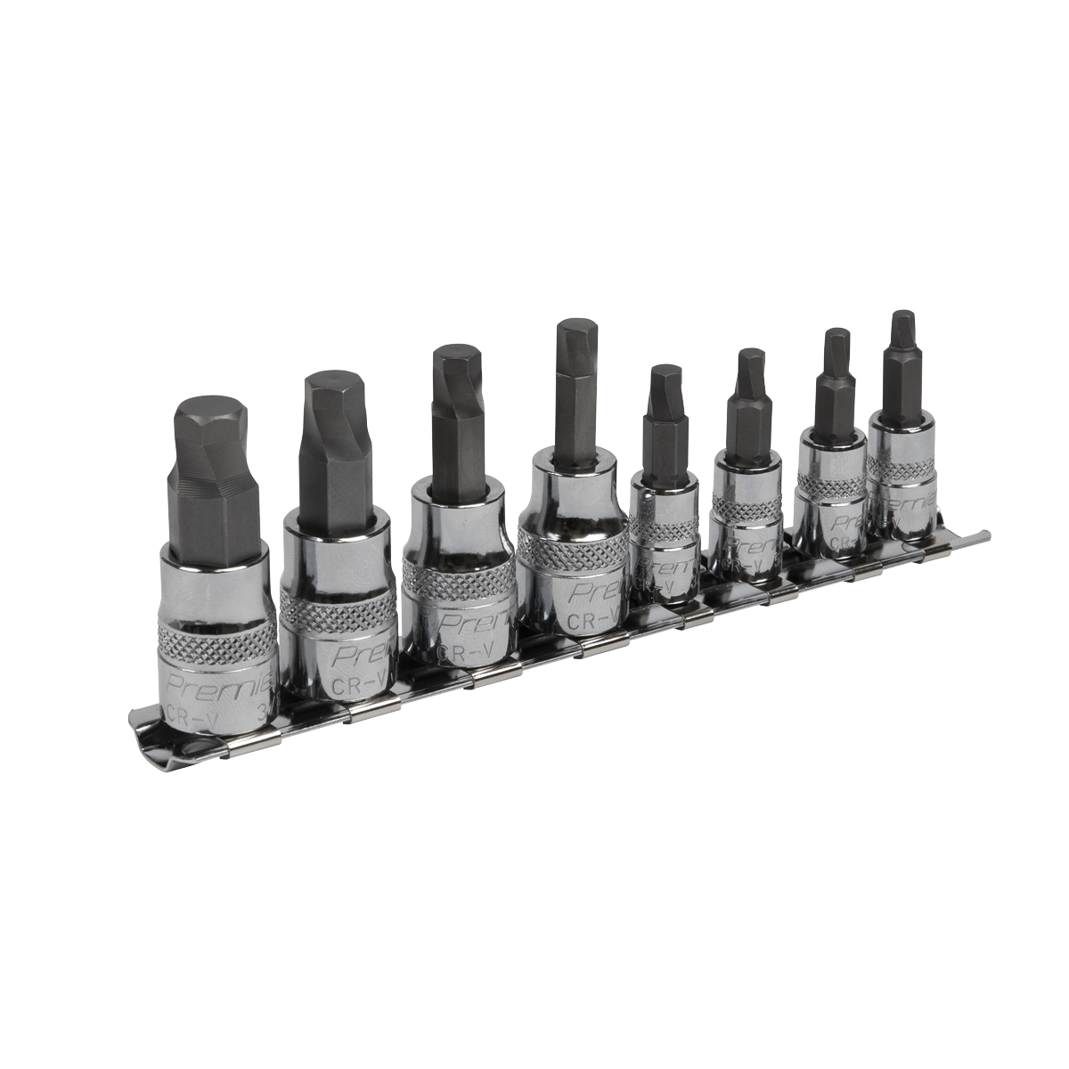 Premier Imperial Lock-On™ Hex Socket Bit Set 1/4" & 3/8"Sq Drive 8pc