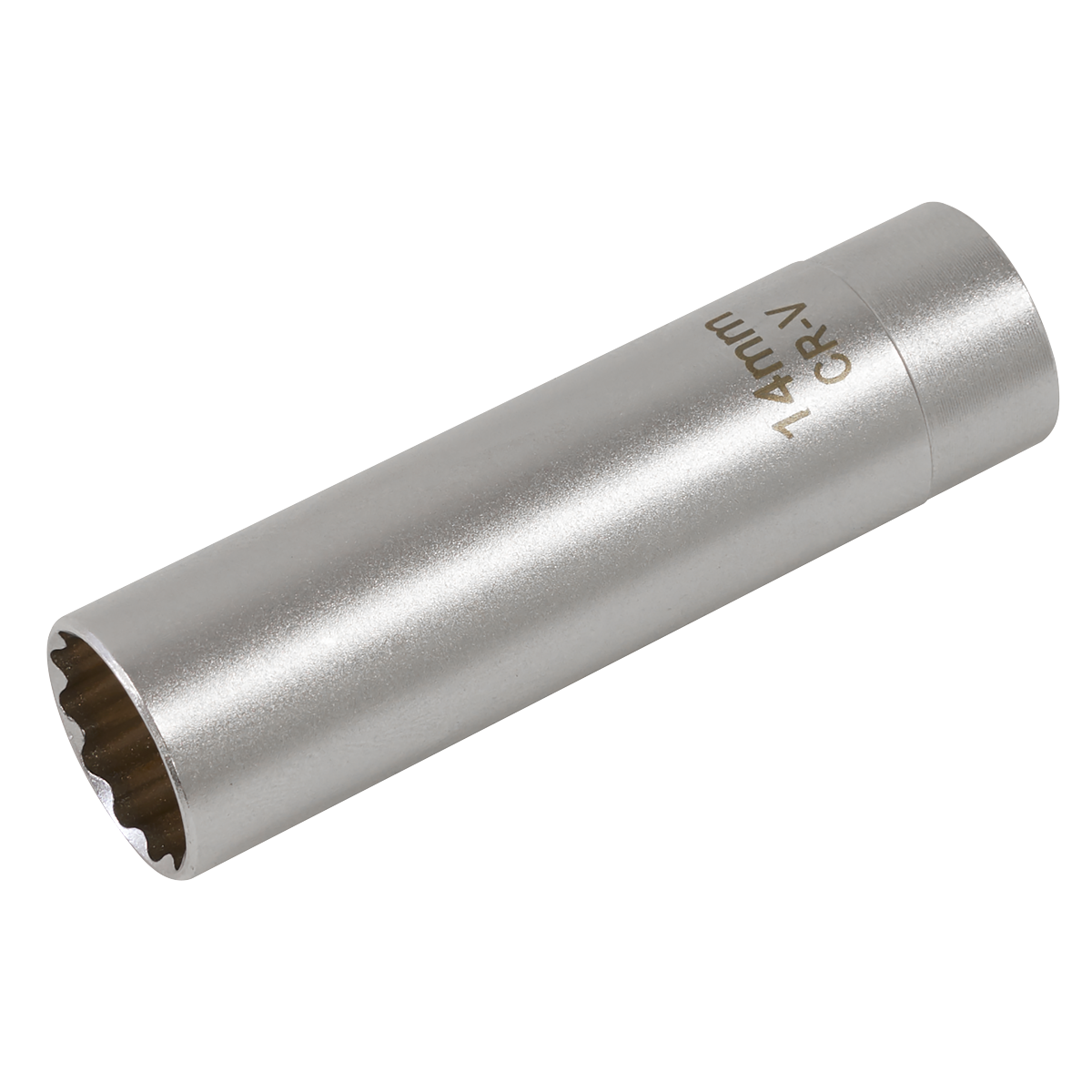 Spark Plug Socket with Magnetic Retainer 3/8"Sq Drive 12-Point 14mm