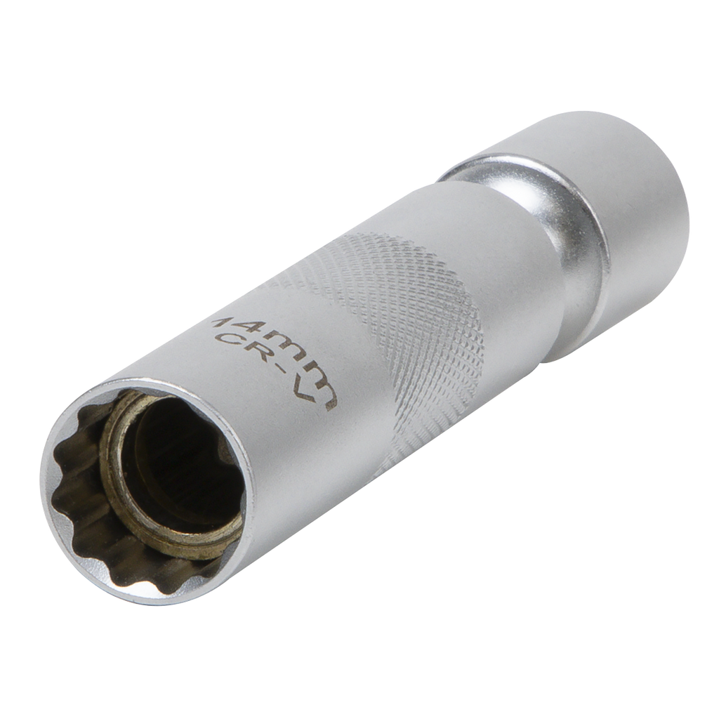 Spark Plug Socket with Universal Joint 3/8"Sq Drive 12-Point