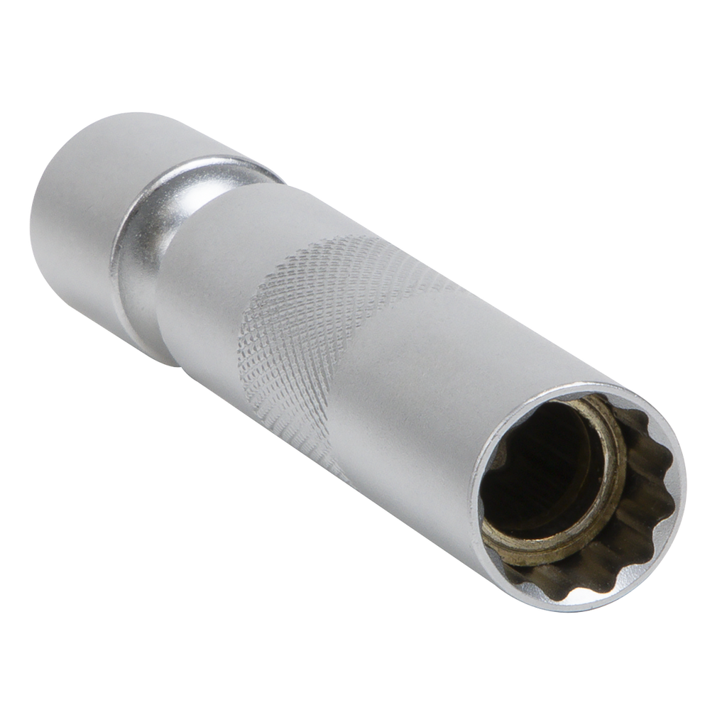 Spark Plug Socket with Universal Joint 3/8"Sq Drive 12-Point