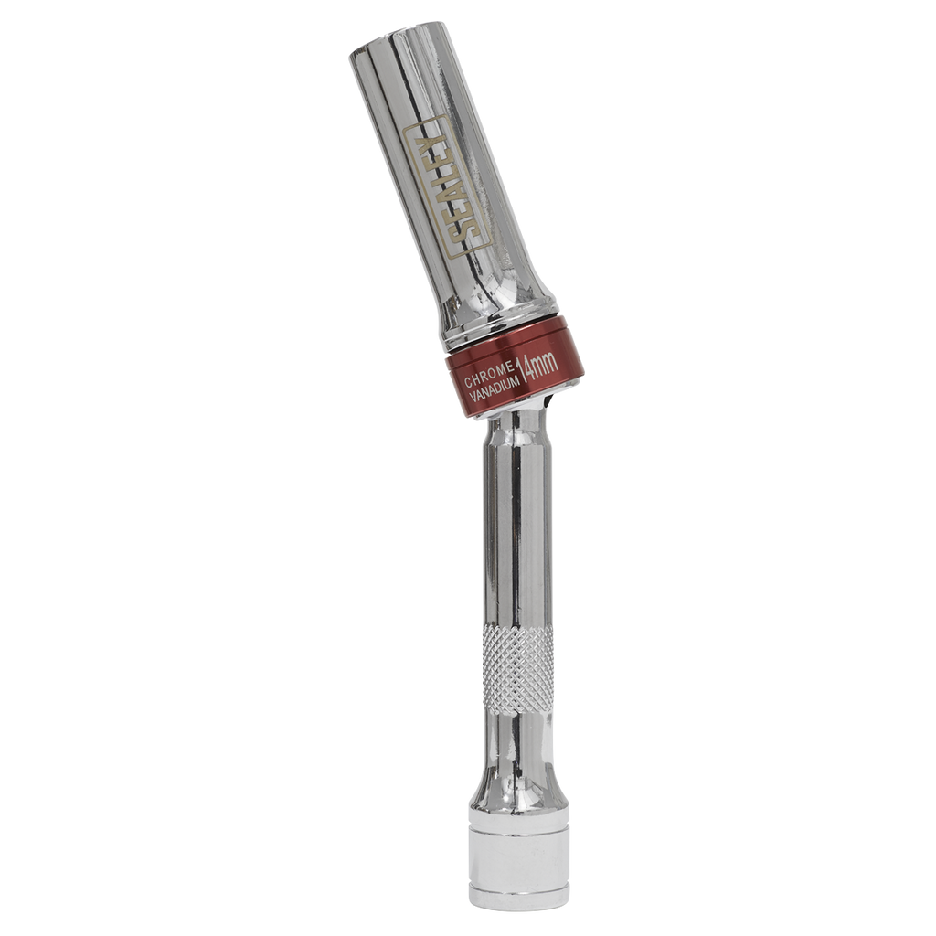 Spark Plug Socket with Universal Joint 3/8"Sq Drive 12-Point
