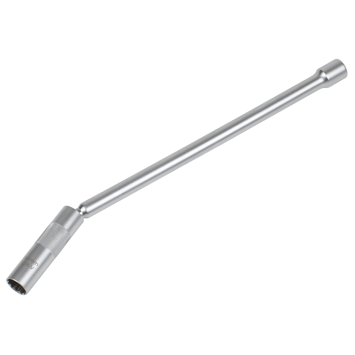 Spark Plug Socket with Universal Joint & Extension 3/8"Sq Drive 12-Point 14mm