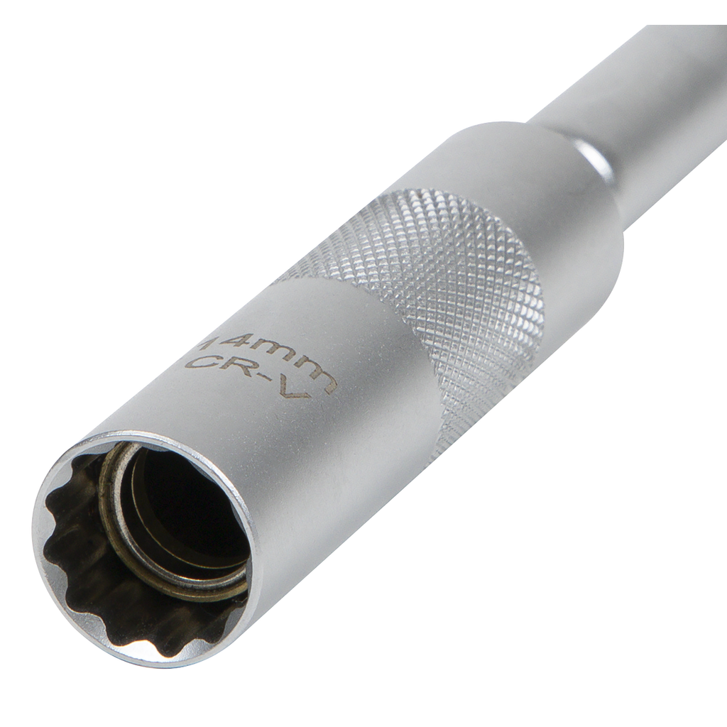 Spark Plug Socket with Universal Joint & Extension 3/8"Sq Dr