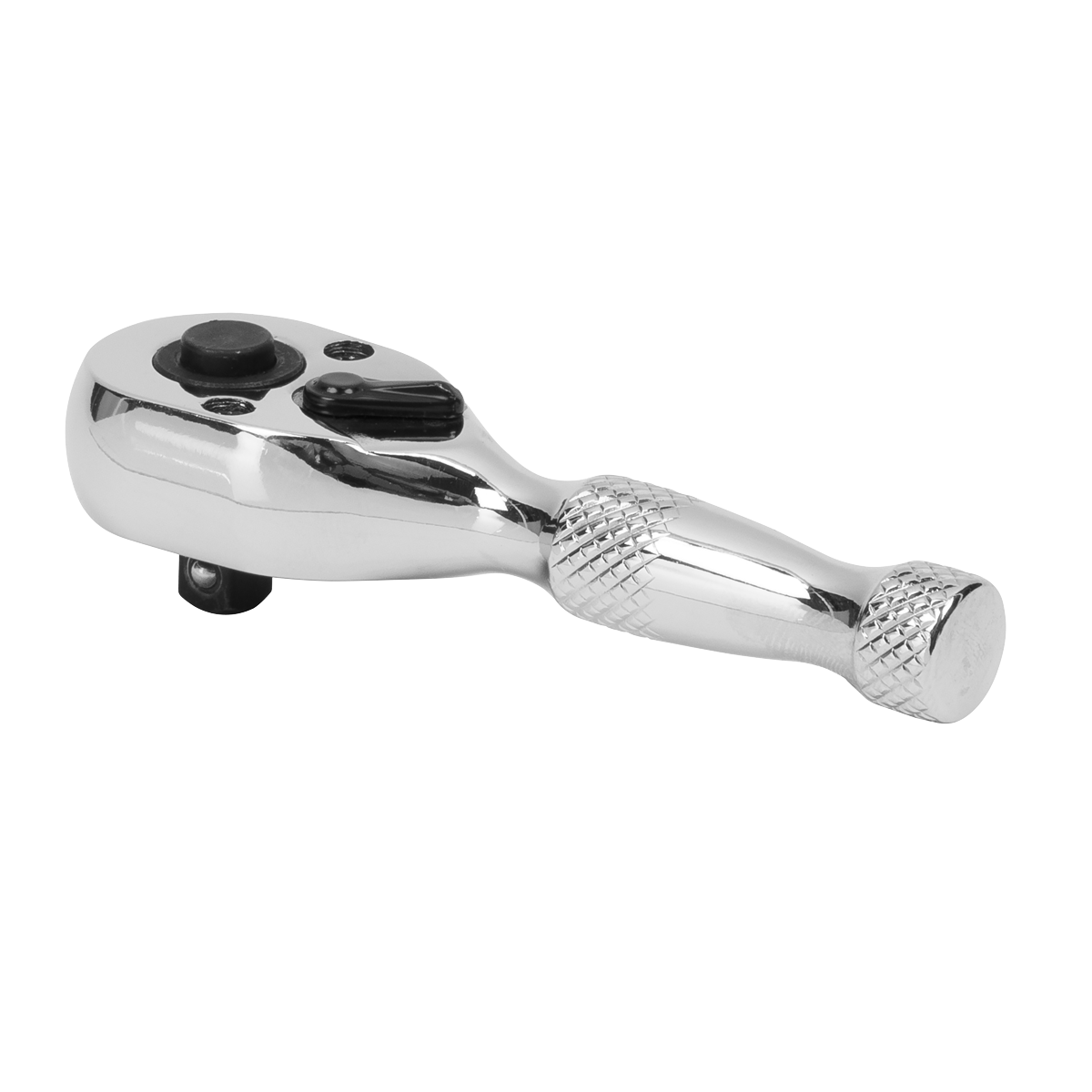 Premier Stubby Pear-Head Ratchet Wrench with Flip Reverse 1/4"Sq Drive