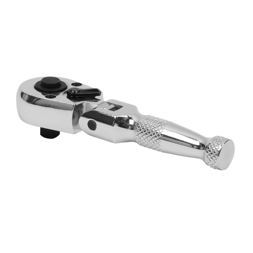 Premier Stubby Flexi-Head Ratchet Wrench 1/4"Sq Drive