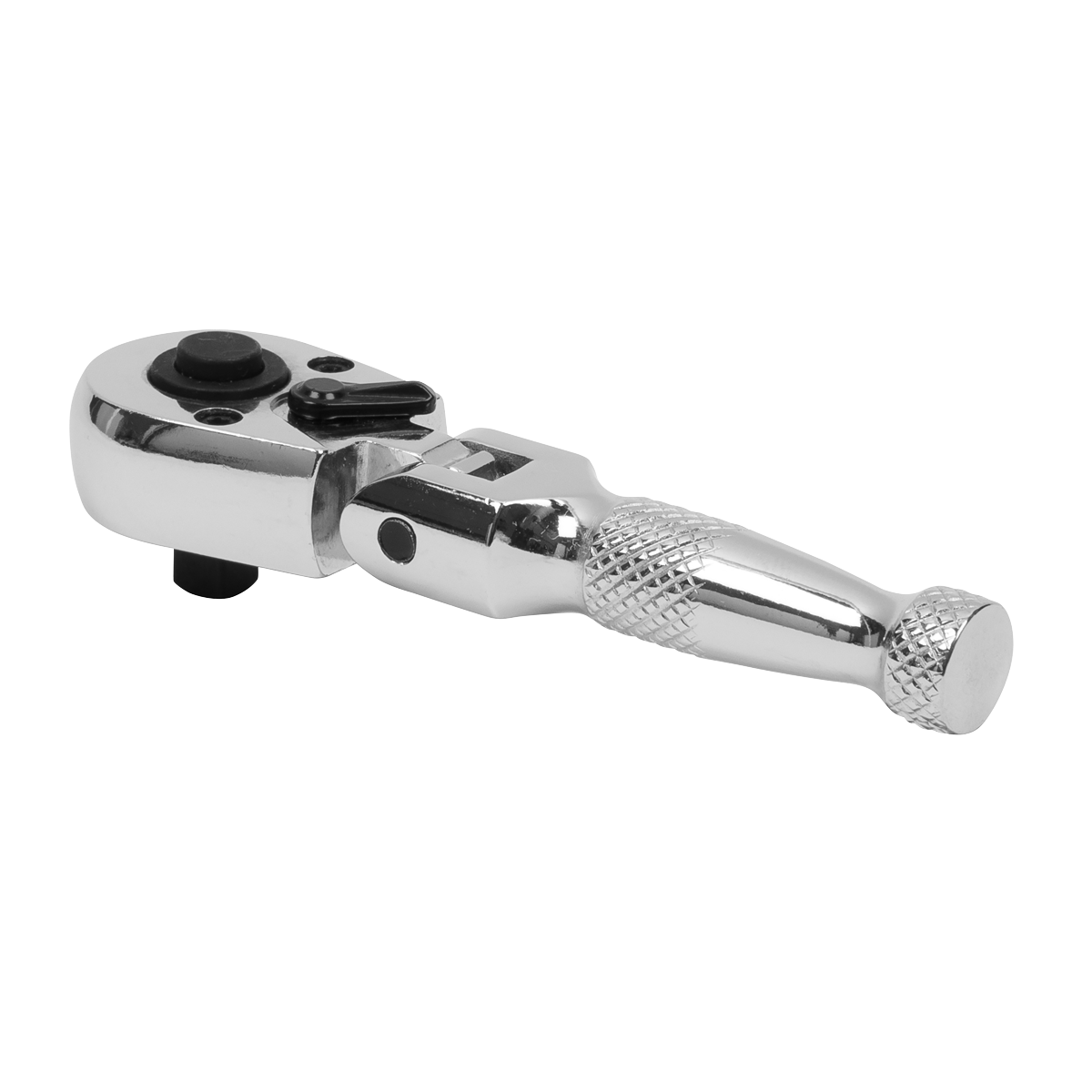 Premier Stubby Flexi-Head Ratchet Wrench 1/4"Sq Drive