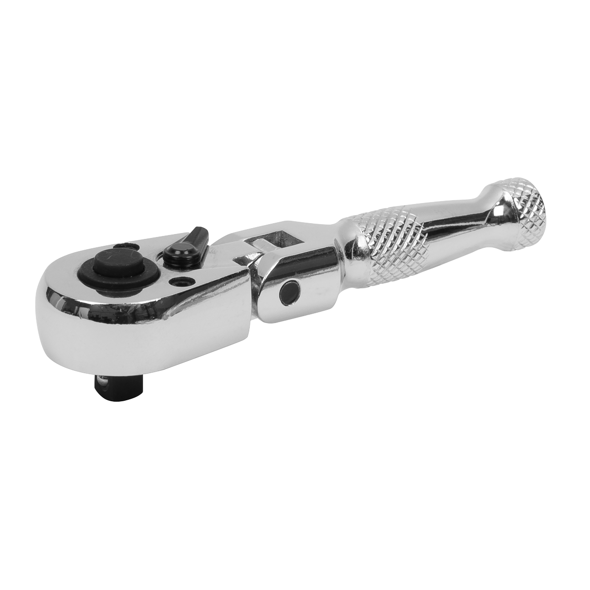 Premier Stubby Flexi-Head Ratchet Wrench 1/4"Sq Drive