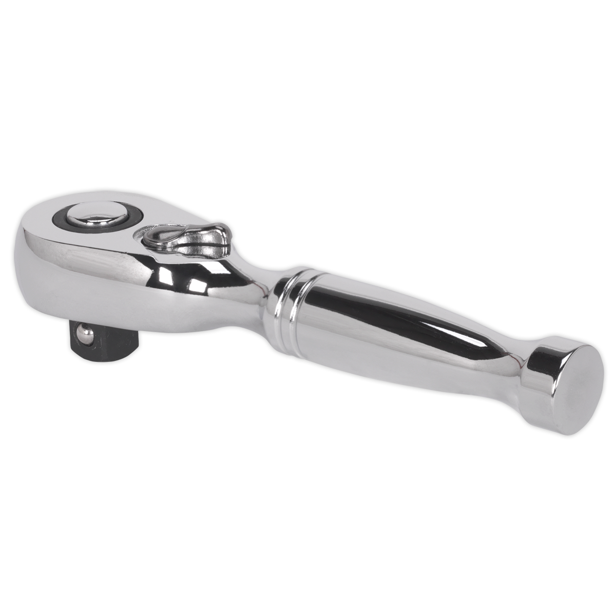 Premier Stubby Pear-Head Ratchet Wrench with Flip Reverse 3/8"Sq Drive