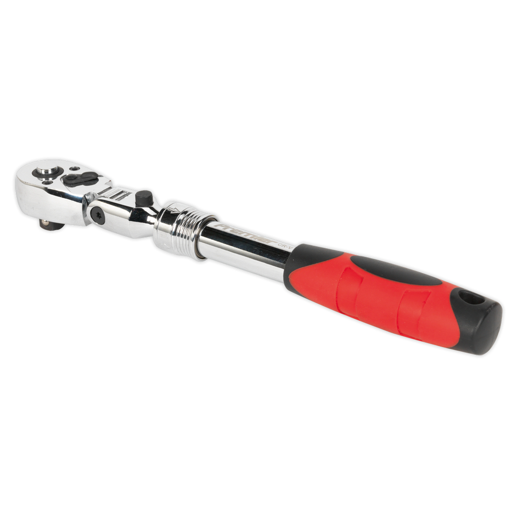 Premier Locking Flexi-Head Extendable Ratchet Wrench 3/8"Sq