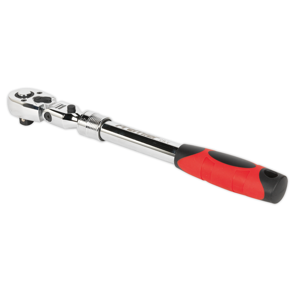 Premier Locking Flexi-Head Extendable Ratchet Wrench 1/2"Sq
