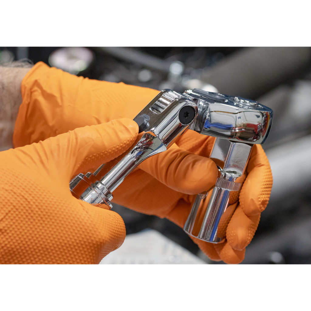 Premier Locking Flexi-Head Extendable Ratchet Wrench 1/2"Sq