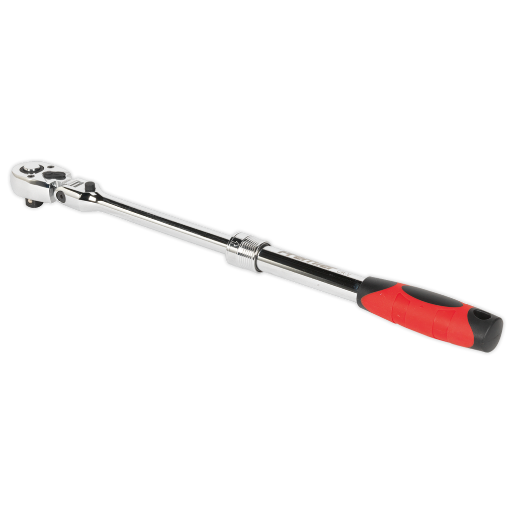 Premier Locking Flexi-Head Extendable Ratchet Wrench 1/2"Sq