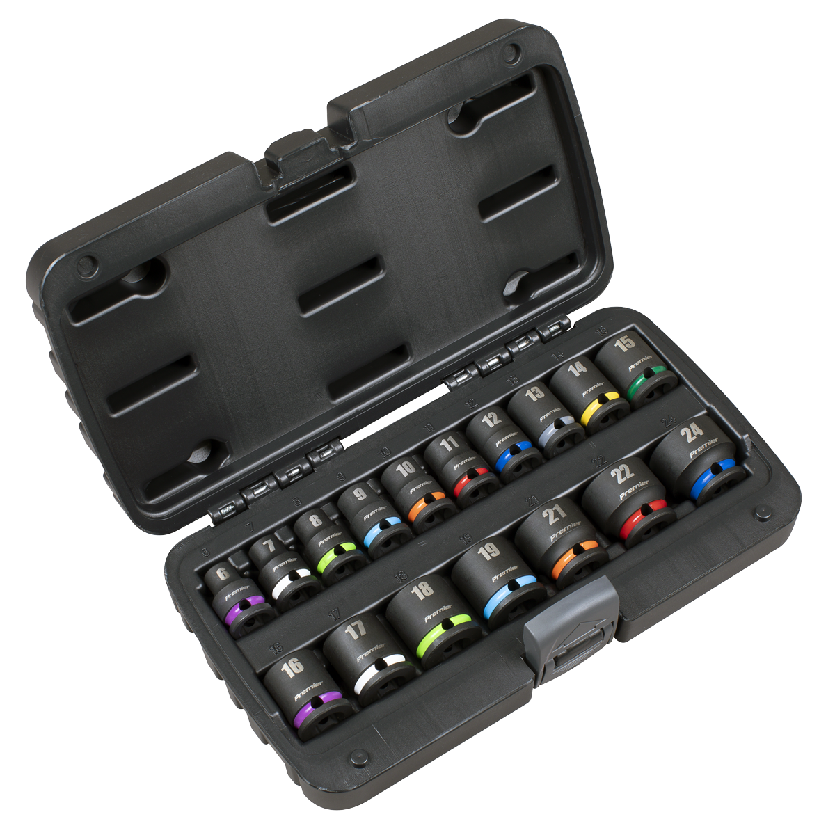Impact Socket Set 3/8"Sq Drive 17pc