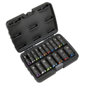 Deep Impact Socket Set 3/8”Sq Drive 17pc