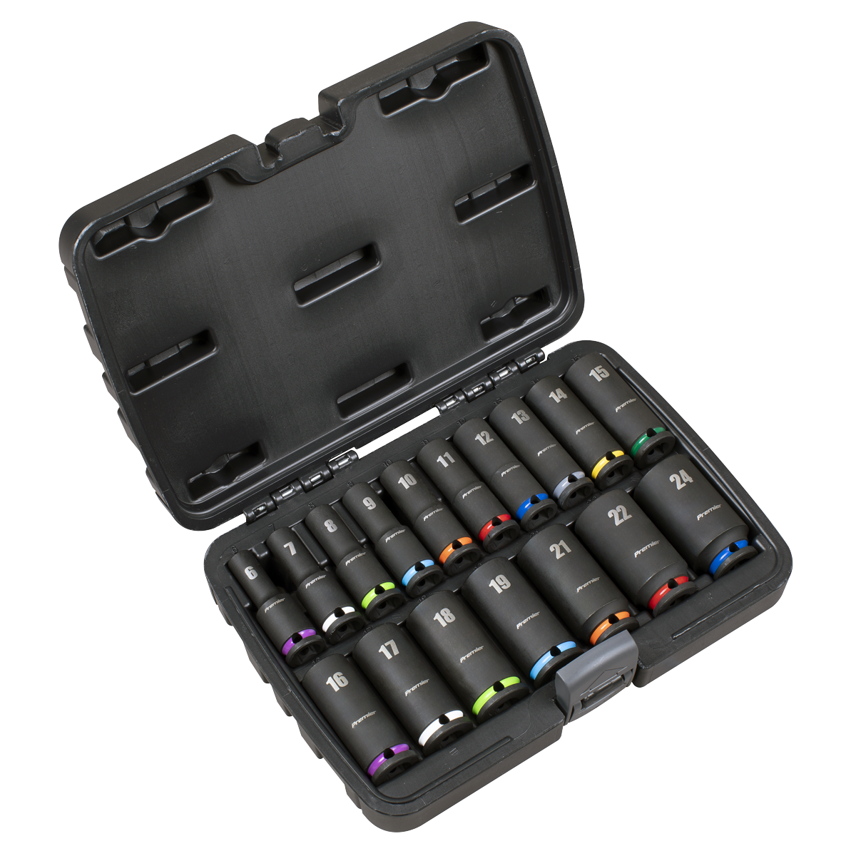 Deep Impact Socket Set 3/8”Sq Drive 17pc