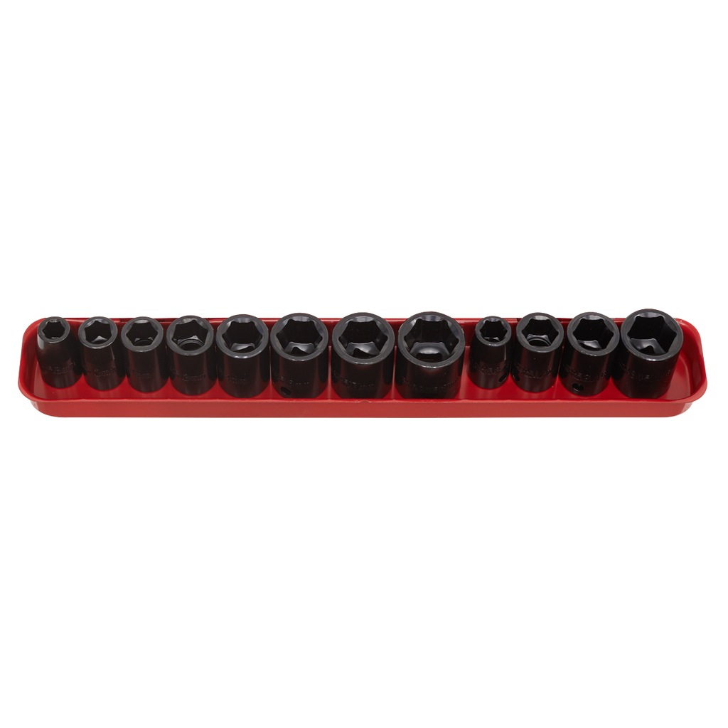Premier Metric/Imperial Impact Socket Set 3/8"Sq Drive 12pc