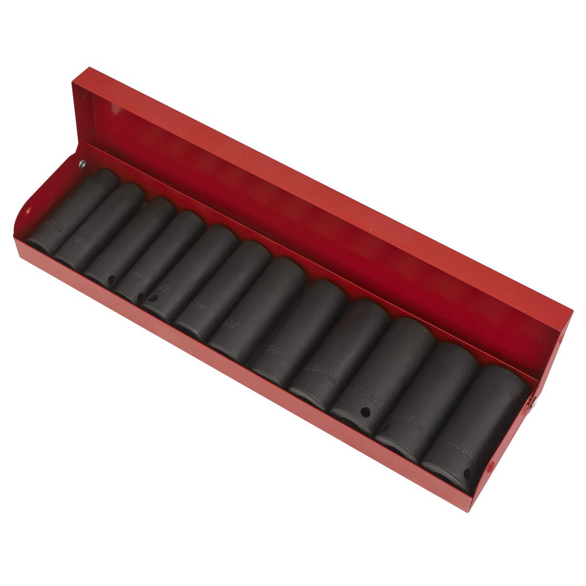 Premier Metric/Imperial Deep Impact Socket Set 3/8"Sq Drive 12pc