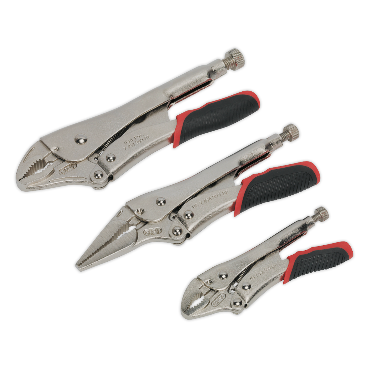 Sealey AK6863 Quick Release Locking Pilers, 3 Piece