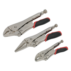 Sealey AK6863 Quick Release Locking Pilers, 3 Piece