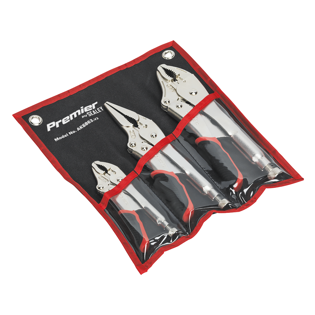 Sealey AK6863 Quick Release Locking Pilers, 3 Piece