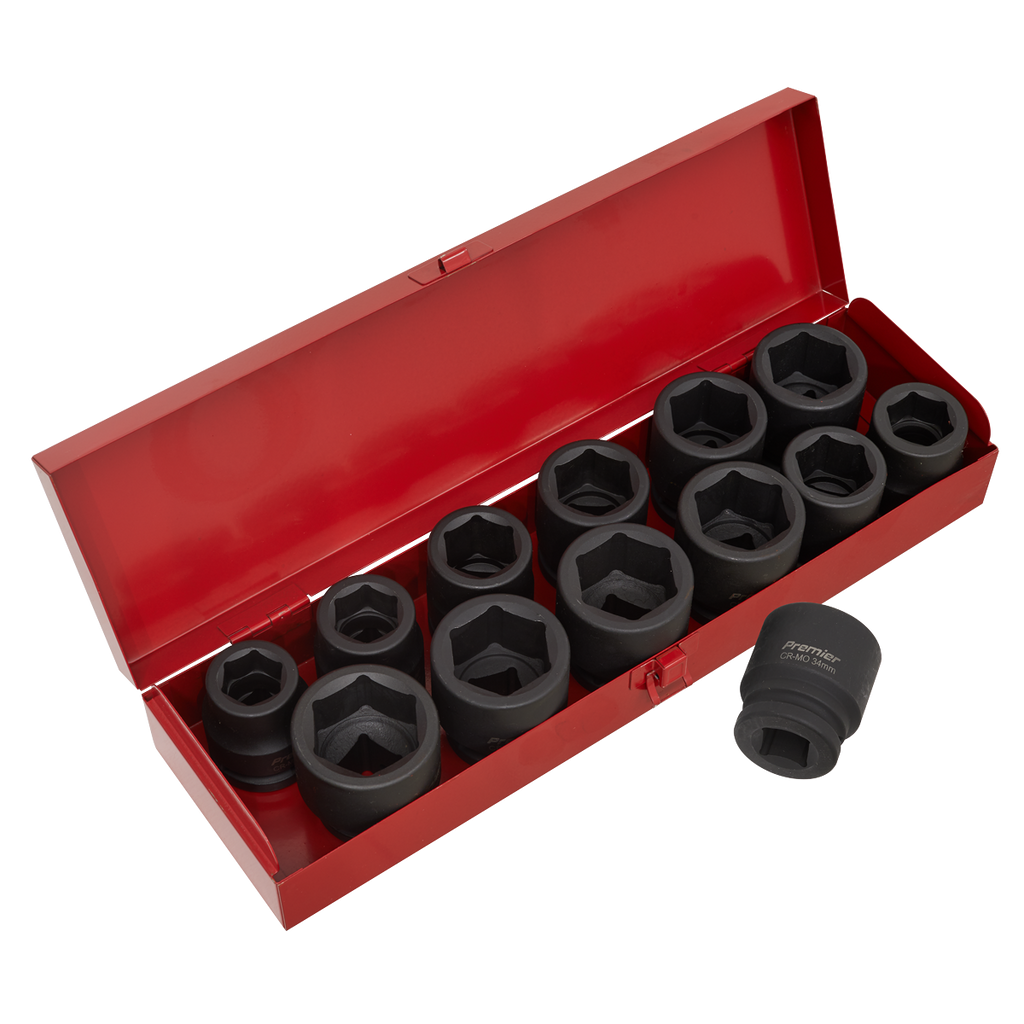 Premier Metric/Imperial Impact Socket Set 3/4"Sq Drive 13pc