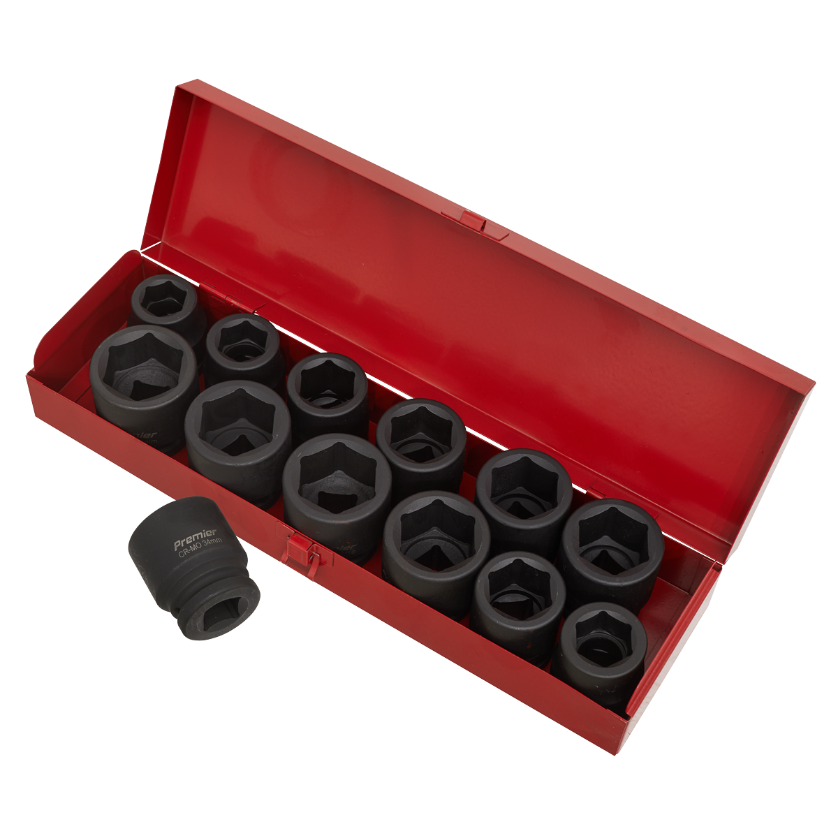 Premier Metric/Imperial Impact Socket Set 3/4"Sq Drive 13pc
