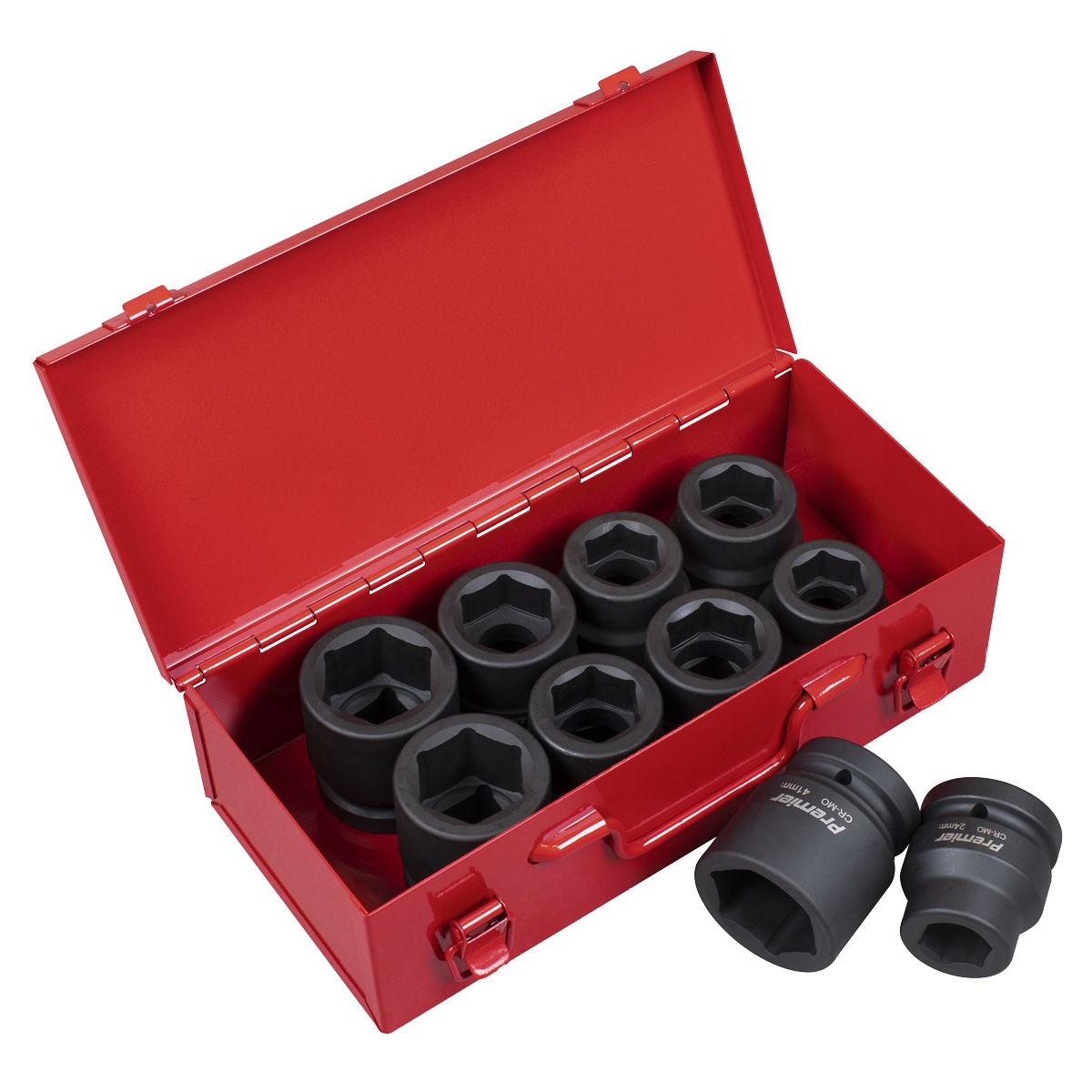 Premier Metric/Imperial Impact Socket Set 1"Sq Drive 10pc
