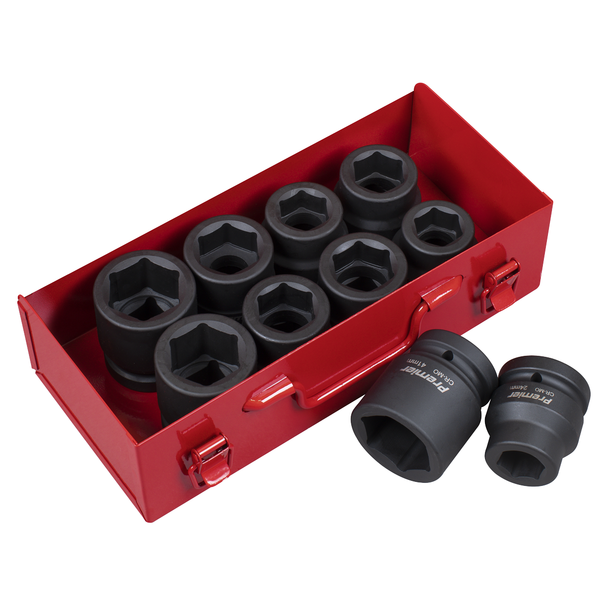 Premier Metric/Imperial Impact Socket Set 1"Sq Drive 10pc